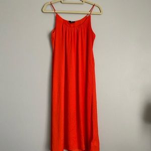 H&M Orange Midi Dress